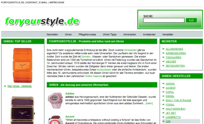 foryourstyle.de - Uhren