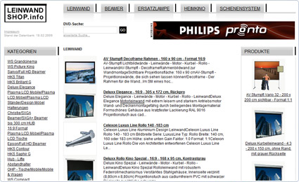 leinwand-shop.info - Leinwände kaufen
