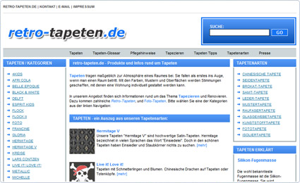 retro-tapeten.de - Retro Tapeten